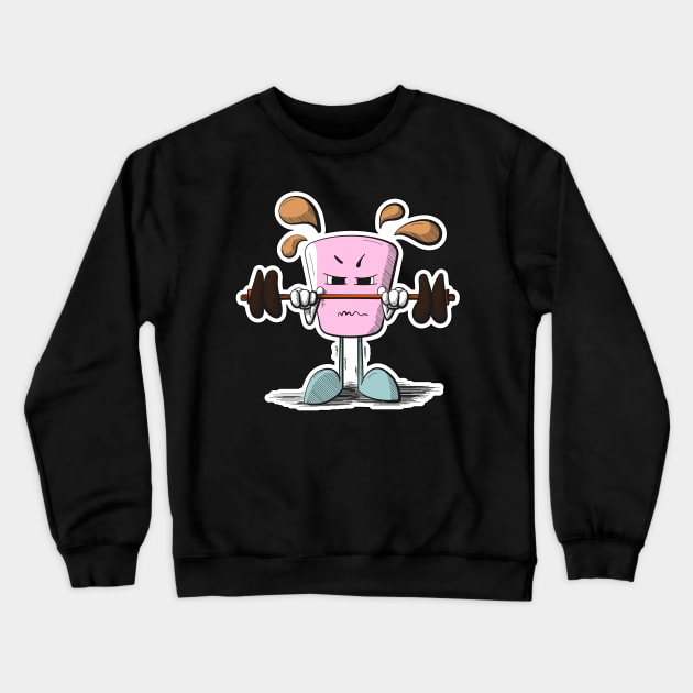 Heavy Lifter Muggsi | Color Edition Crewneck Sweatshirt by lvrdesign